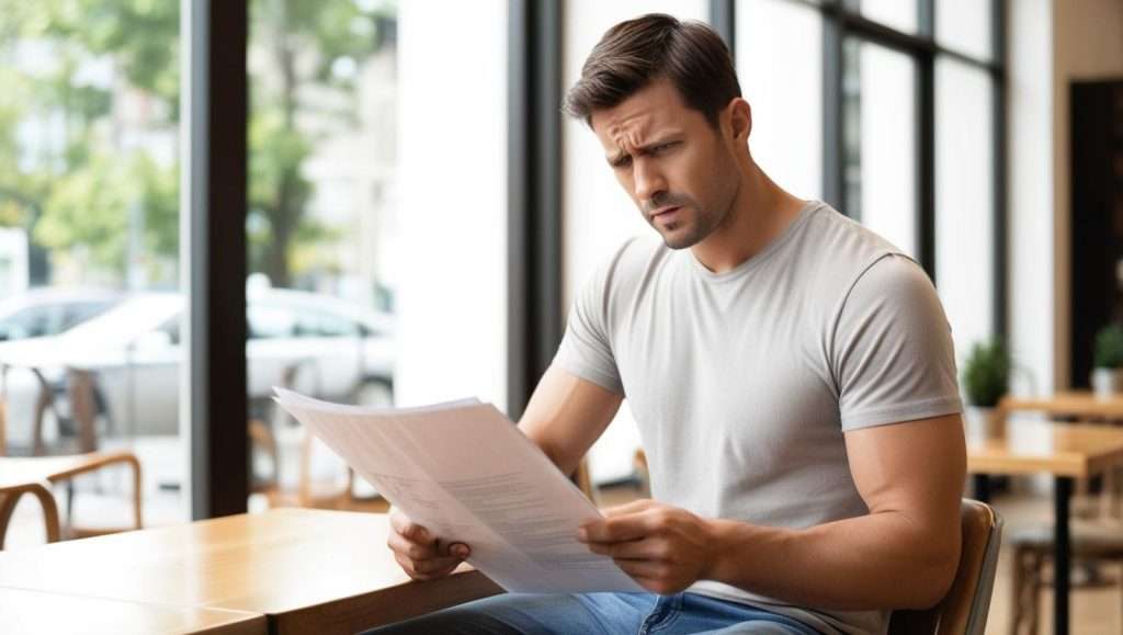 Uma pessoa lendo na revista inpi que seu pedido  de marca foi negado