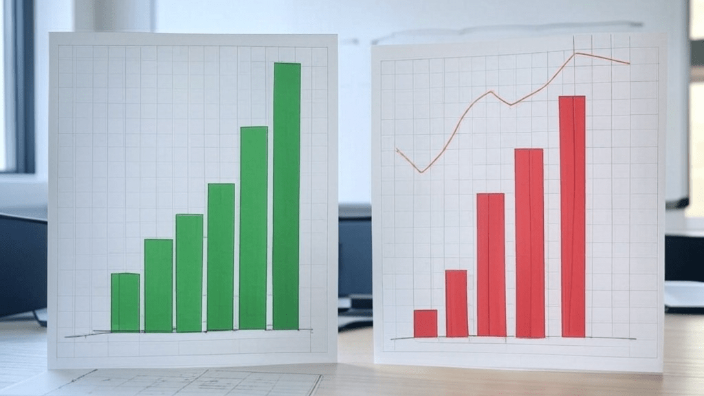 Gráficos de vantagens e desvantagens de um negócio b2b