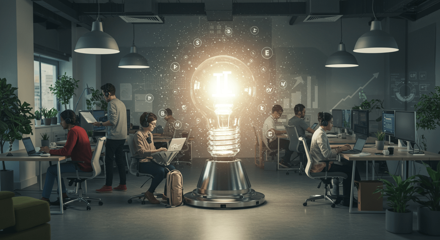 startup um espaço de coworking com ideias brilhantes